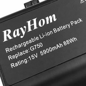 img 2 attached to RayHom G750 сменный аккумулятор для ноутбука-для серии ASUS G750JM G750J G750JW G750JX G750JZ G750JH G750JS G750Y47JX-BL 0B110-00200000 0B110-00200000M