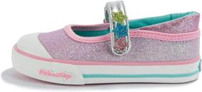 img 2 attached to Weestep Toddler Little Glitter Sneaker Girls' Shoes: Sparkling Flats for Stylish Feet