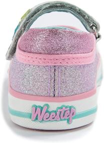 img 1 attached to Weestep Toddler Little Glitter Sneaker Girls' Shoes: Sparkling Flats for Stylish Feet