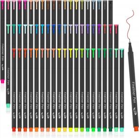 img 4 attached to Tebik 65 Pack Journal Planner Pens Colored Pens, 60 Assorted Colors Drawing Pens With 5 Different Stencils, Perfect For Dotted Journal Planner Writing Note Calendar Coloring Office School Supplies