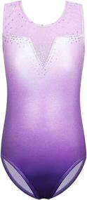 img 4 attached to Gymnastics Leotards Toddler Athletic B268_Lightpurple_6A Girls' Clothing ~ Active