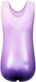 img 3 attached to Gymnastics Leotards Toddler Athletic B268_Lightpurple_6A Girls' Clothing ~ Active