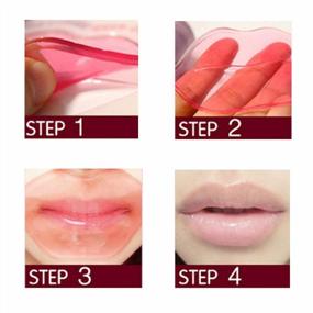 img 3 attached to Wismee 30 Pieces Collagen Crystal Lip Mask Set For Dry Lips Remove Dead Skin Reduces Fine Lines Wrinkles , Anti-Aging, Firms Hydrates Lips Pink Lip Mask Plumper Gel With Moisturer Essence For Lip Care