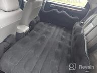 img 1 attached to Conlia Back Seat Inflatable Car Mattress With Flocking Cushion For SUV, Backseat Air Mattress For A Comfortable And Convenient Car Ride review by Joe Comforti