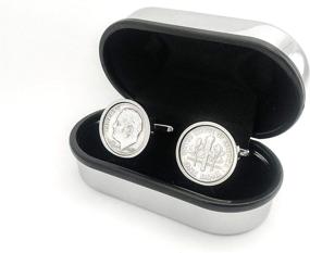 img 1 attached to 11Th Wedding Anniversary Mint Cufflinks