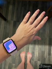 img 7 attached to Восстановленные Apple Watch SE в корпусе из золотистого алюминия с 📱 GPS + сотовой связью и розовым спортивным ремешком Pink Sand - 40 мм.