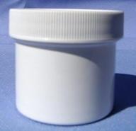 flat lid for white plastic jars logo