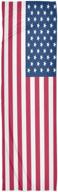 dallonan american flag sport towels: quick drying, water absorbent and soft for running, gym, and travel - 12x40 in polyester towels logo