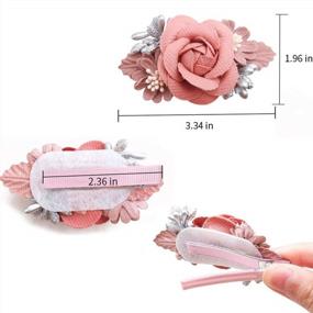 img 3 attached to Аксессуары для волос Flymind Barrettes Newborn Toddler