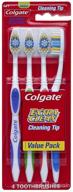 🧹 superior cleaning power with colgate extra clean medium toothbrush logo