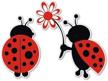 ladybug love cute vinyl sticker logo
