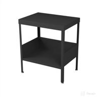 🌙 rmp mid century industrial nightstand/end table - stylish storage solution in black логотип