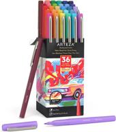 36 разных цветов фломастеры - arteza 1,0-1,5 мм быстросохнущие чернила на водной основе художественные принадлежности для школы, офиса и дома логотип