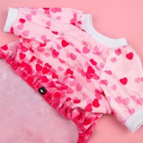 img 2 attached to 🐶 CuteBone Valentine's Day Dog Costumes - Pajamas for Cats, Pet Outfits - Soft Shirts P92L