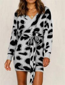 img 2 attached to Sexyshine Sweater Dresses Backless Batwing Women's Clothing : Dresses