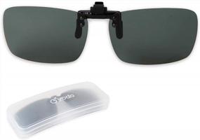 img 4 attached to Yodo Flip-Up Clip-On Polarized Sunglasses For Men And Women - Ideal For Driving, Fishing, And Outdoor Sports, Fits Over Prescription Glasses