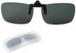 yodo flip-up clip-on polarized sunglasses for men and women - ideal for driving, fishing, and outdoor sports, fits over prescription glasses logo