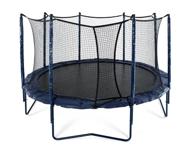 experience ultimate trampolining fun with jumpsport 14' elite powerbounce trampoline & safety enclosure logo