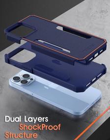 img 2 attached to Protect Your IPhone 13 Pro With Poetic Neon Series Case - Heavy Duty, Shockproof, Slim & Lightweight Navy Blue Cover
