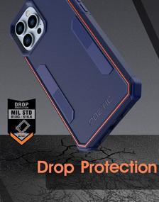 img 1 attached to Protect Your IPhone 13 Pro With Poetic Neon Series Case - Heavy Duty, Shockproof, Slim & Lightweight Navy Blue Cover