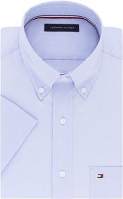 img 4 attached to Upgrade Your Style with Tommy Hilfiger Sleeve Button Down Riviera Shirts for Men