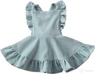 gulirifei toddler suspender corduroy ruffled apparel & accessories baby girls : clothing логотип