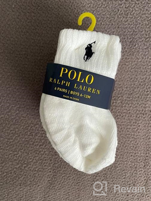 img 1 attached to Polo Ralph Lauren Baby Boy's 6-Pack Quarter Length Sport Socks with Grippers for Infants review by Homer Reed