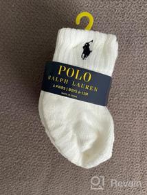 img 3 attached to Polo Ralph Lauren Baby Boy's 6-Pack Quarter Length Sport Socks with Grippers for Infants