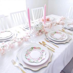 img 2 attached to 3шт розовая искусственная гирлянда вишневого цвета для домашнего декора свадебной вечеринки - общая длина 17,7 футов