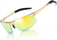 aisswzber mens sports polarized sunglasses: uv protection driving metal frame 8177 for men. логотип