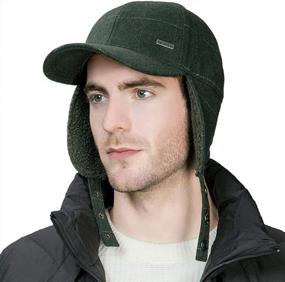 img 4 attached to Unisex Elmer Fudd Winter Trapper Hunting Ski Hat Baseball Cap 54-62CM By Jeff & Aimy