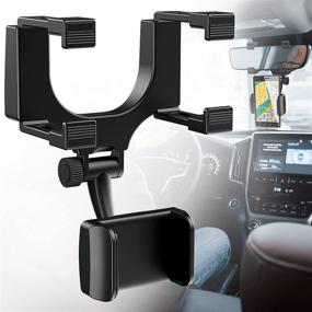 img 4 attached to Rearview Mirror Holder Multifunctional Universal
