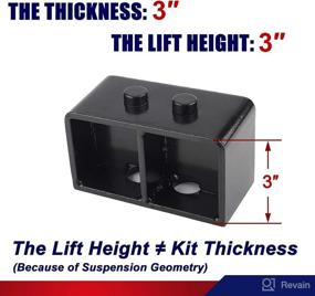 img 3 attached to Rear Leveling Blocks Compatible 2004 2019