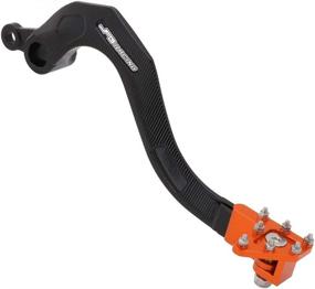 img 4 attached to AnXin Motorcycle Rear Brake Pedal Foot Lever For KX250F 2006-2018 KX250 2019-2020 - Orange