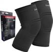 gonicc professional compression knee sleeve pair(2 pcs, black, middle), breathable, braces and supports knee for pain relief, meniscus tear, arthritis, injury, running, joint pain logo