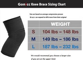 img 2 attached to Gonicc Professional Compression Knee Sleeve Pair(2 Pcs, Black, Middle), Breathable, Braces And Supports Knee For Pain Relief, Meniscus Tear, Arthritis, Injury, Running, Joint Pain