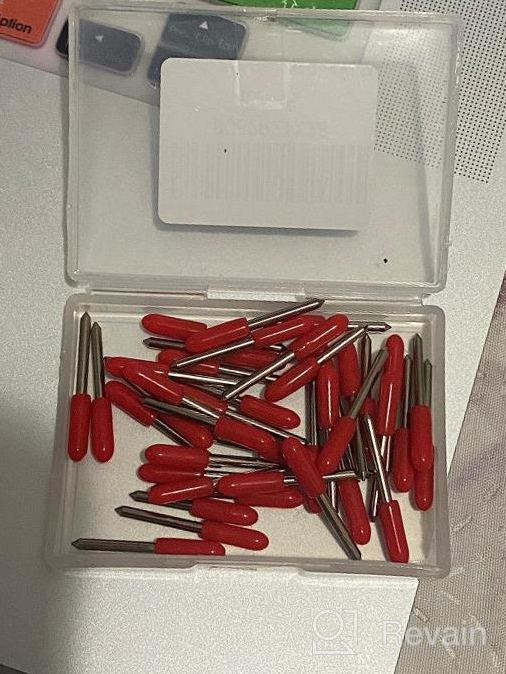 img 1 attached to Upgrade Your Cutting Game With 40PCS 60 Degree Deep Cut Replacement Blades Compatible With Cricut Explore Air 2/3/Maker Expression, Ideal For Cutting Thick Vinyl Fabrics With Precision review by Michael Liguori
