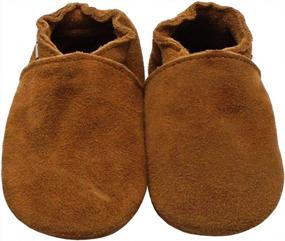 img 3 attached to Нескользящие кожаные мокасины для вашего малыша: Mejale Baby Toddler Shoes