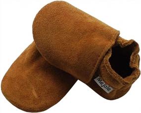 img 1 attached to Non-Slip Leather Moccasins For Your Little One: Mejale Baby Toddler Shoes