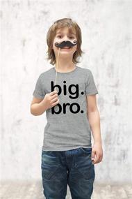 img 2 attached to 👕 Charcoal Toddler Boys' Clothing: Brother Shirt Announcement in Tops, Tees, & Shirts