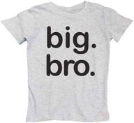 👕 charcoal toddler boys' clothing: brother shirt announcement in tops, tees, & shirts logo