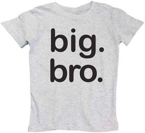 img 4 attached to 👕 Charcoal Toddler Boys' Clothing: Brother Shirt Announcement in Tops, Tees, & Shirts