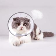 soft-rim comfy plastic cat elizabeth cone collar - ideal for post-surgery recovery and wound healing логотип