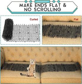 img 3 attached to Protect Your Garden and Furniture with the 79x12 Inch Black Scat Mat - Stop Cats and Dogs from Digging and Keep Them Off Couches and Outdoor Spaces