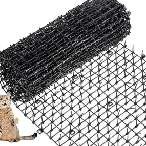 img 4 attached to Protect Your Garden and Furniture with the 79x12 Inch Black Scat Mat - Stop Cats and Dogs from Digging and Keep Them Off Couches and Outdoor Spaces