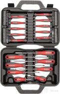 🧲 intertool 58-piece magnetic screwdriver set: precision drivers, assorted bits, and portable storage with case - vt08-3358 логотип