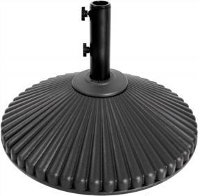 img 4 attached to ASTEROOUTDOOR: Heavy Duty 100Lb Patio Umbrella Base For Outdoor Living Spaces