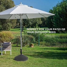img 3 attached to ASTEROOUTDOOR: Heavy Duty 100Lb Patio Umbrella Base For Outdoor Living Spaces
