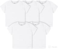 👕 gerber unisex-baby toddler 5-pack solid short sleeve t-shirts: premium 160 gsm jersey logo