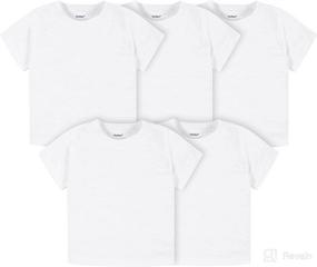 img 4 attached to 👕 Gerber Unisex-Baby Toddler 5-Pack Solid Short Sleeve T-shirts: Premium 160 GSM Jersey